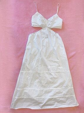 knee length dresses for ladies Eleni Linen-Blend Midi Dress